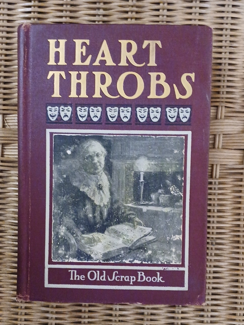 Heart Throbs — The Old Scrap Book (Burgundy Cover)